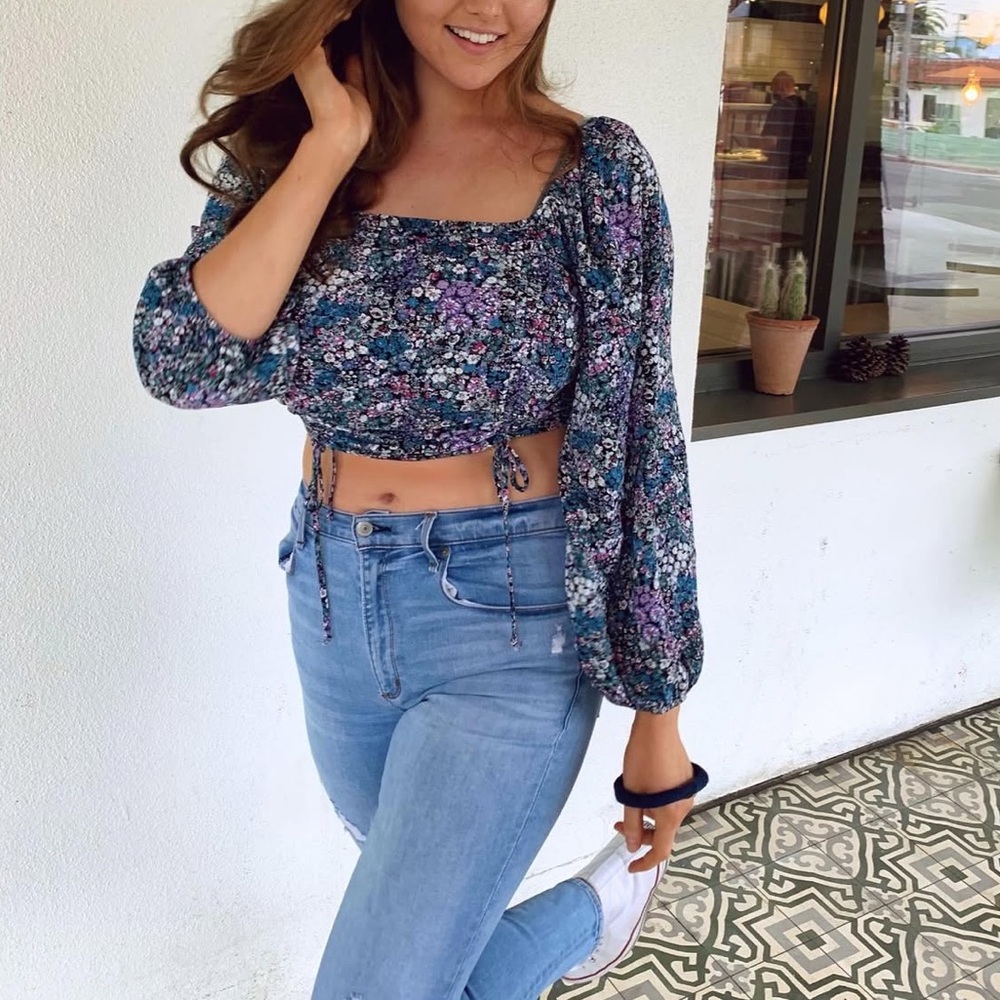 Floral Crop Shirt